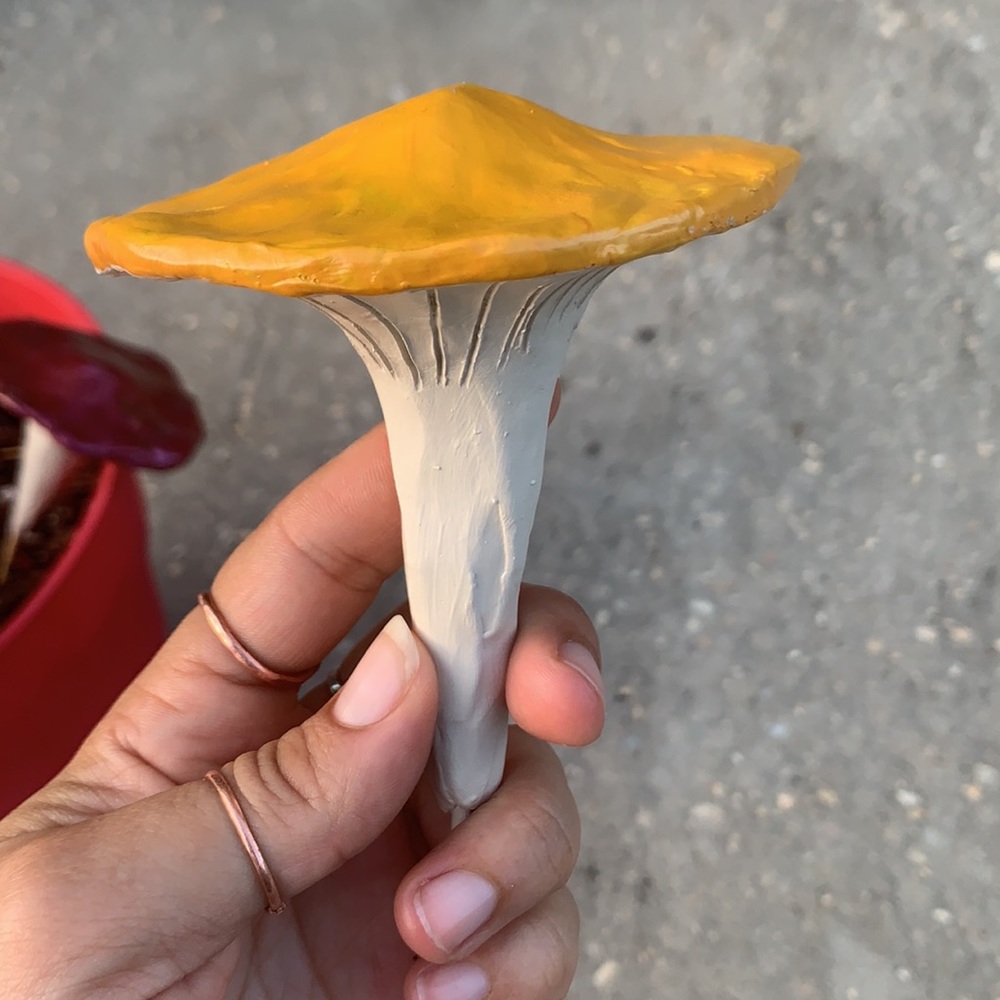 ππ Handmade Mushroom Garden Stakes Custom Order of 5 - Picture 6 of 13